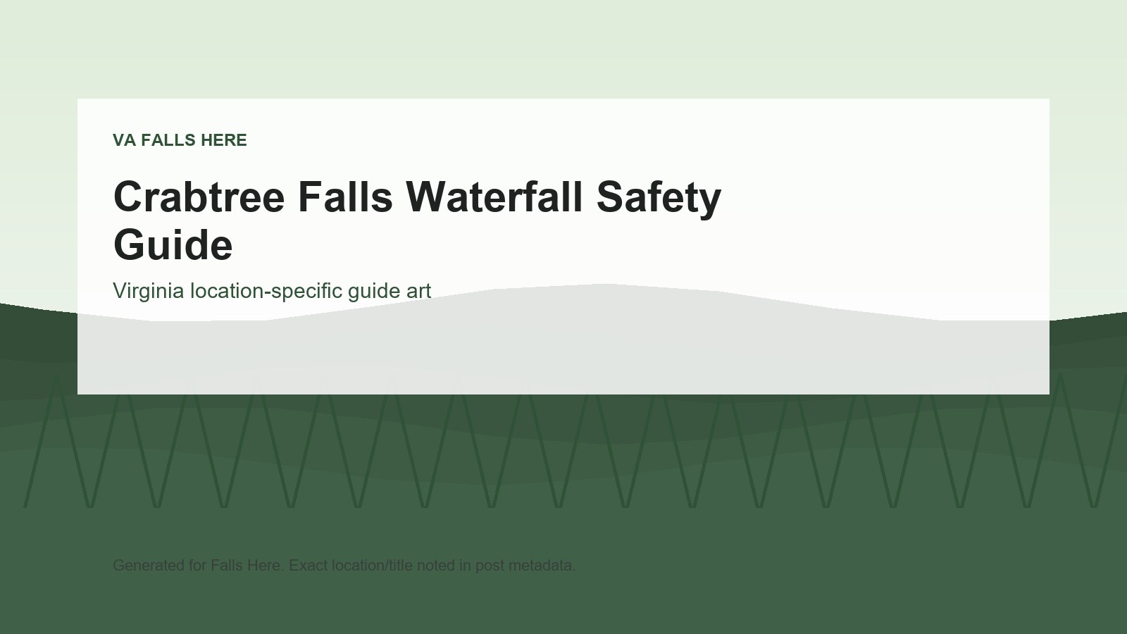 VA Falls Here image for Crabtree Falls Waterfall Safety Guide.